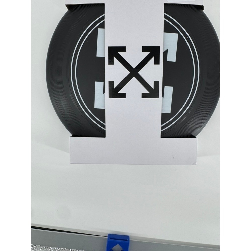 Off-White Virgil Abloh Arrows Logo Flying Disc Frisbee Black White New